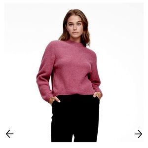 Naadam Cashmere Ribbed Mockneck Sweater